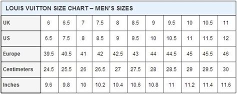 louis vuitton size chart shirt